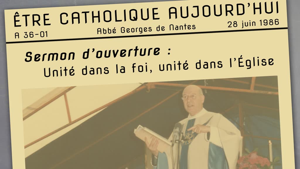 Sermon d’ouverture : Unité dans la foi, unité dans l’Église.