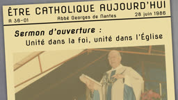 Sermon d’ouverture : Unité dans la foi, unité dans l’Église.