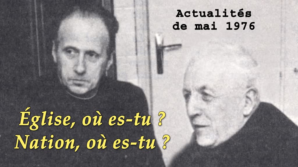 Église, où es-tu ? Nation, où es-tu ?