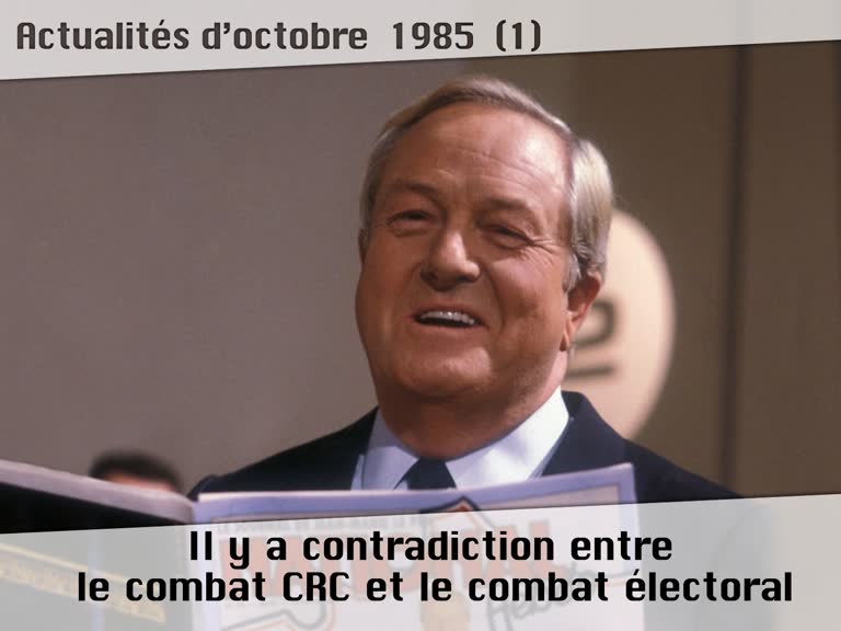 Il y a contradiction pratique entre le combat électoral et le combat CRC !
