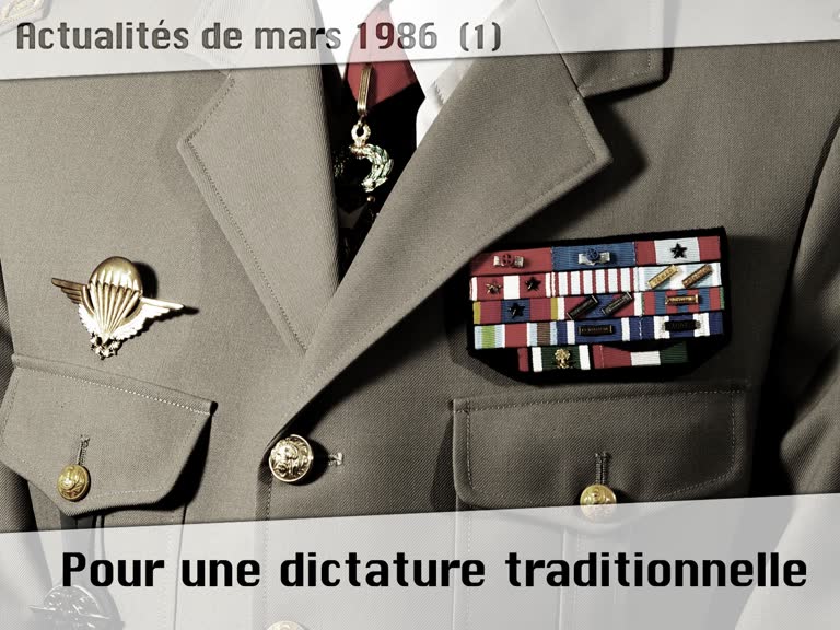 Pour une dictature traditionnelle.