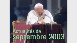 Actualités du 28 septembre 2003
