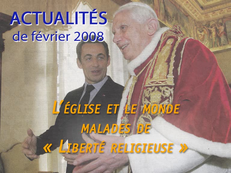 L’Église et le monde malades de « Liberté religieuse ».