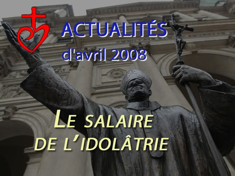 Le salaire de l’idolâtrie.