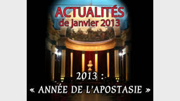 Actualités du 6 janvier 2013