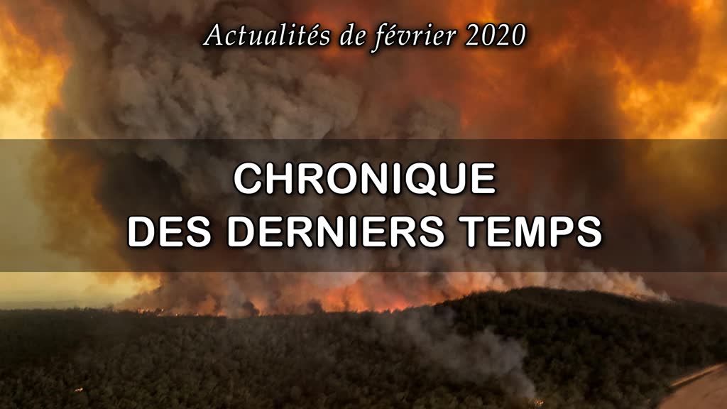 Chronique des derniers temps.