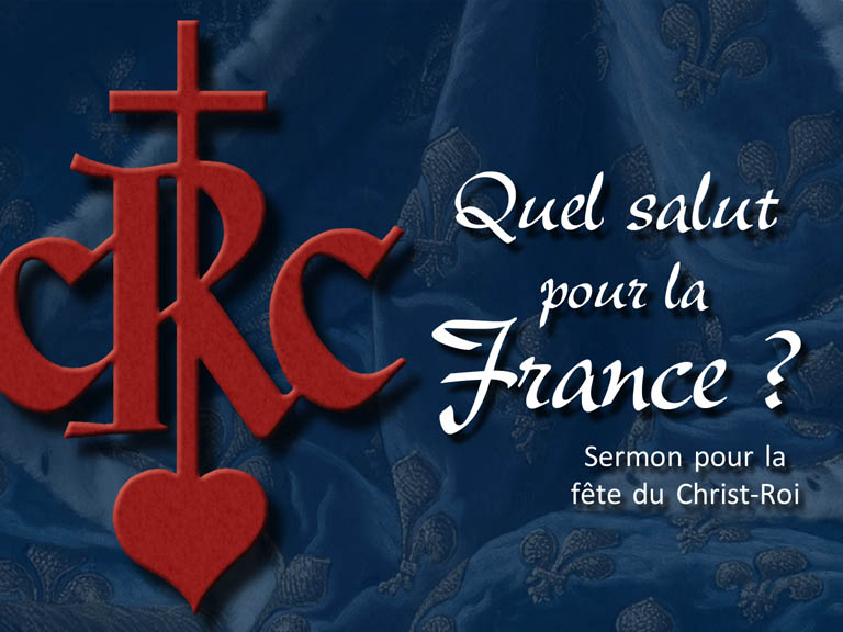 Sermon pour la fête du Christ-Roi.