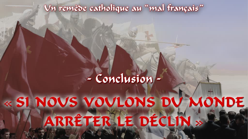 Conclusion : « Si nous voulons du monde arrêter le déclin. »