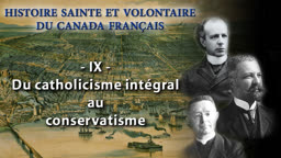 Du catholicisme intégral au conservatisme.