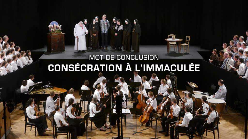 Mot de conclusion : Consécration à l’Immaculée.