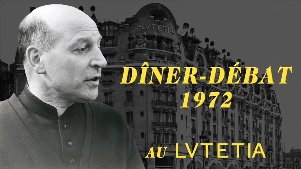 Dîner-débat 1972 au Lutetia