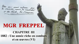 Chapitre III : 1882 : Une année riche en combats et en œuvres (VI).