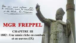 Chapitre III : 1882 : Une année riche en combats et en œuvres (IX).