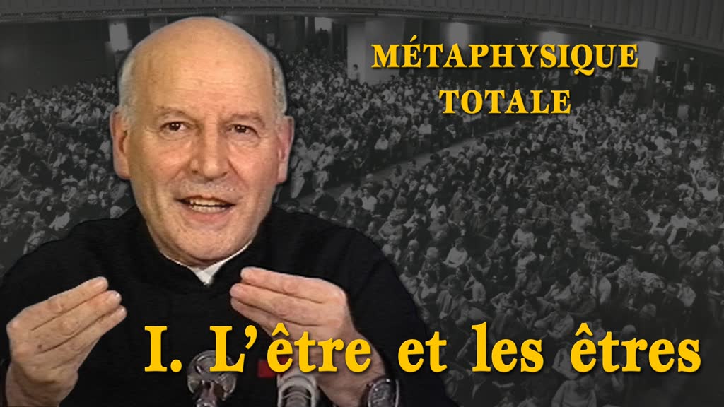I. L’être et les êtres