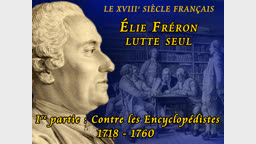 Élie Fréron lutte seul