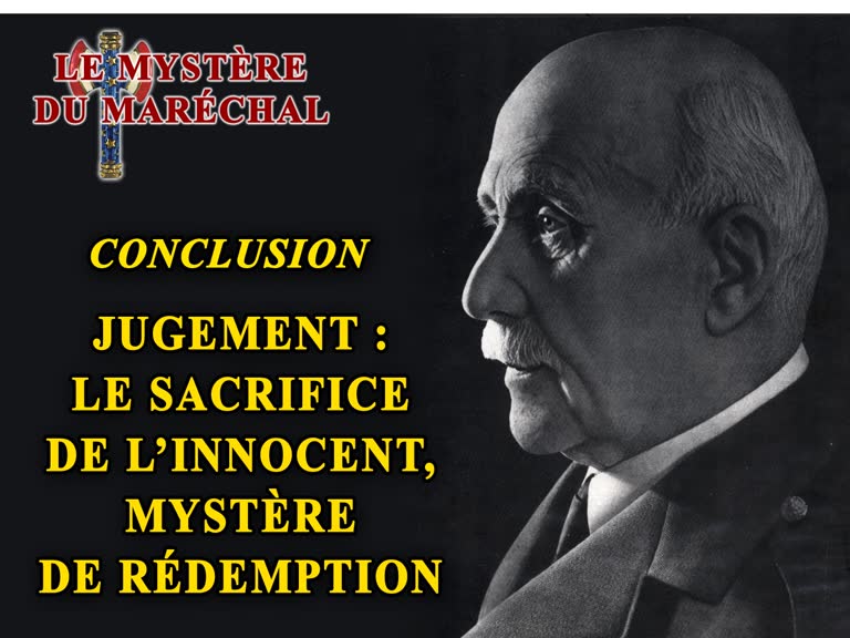 Conclusion - JUGEMENT : Le sacrifice de l’Innocent, mystère de Rédemption.