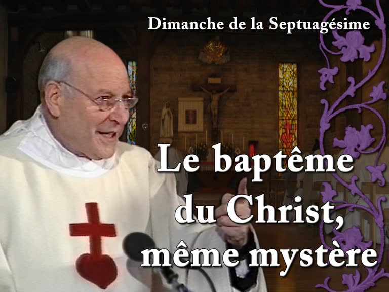 Le baptême du Christ, même mystère.