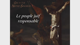 Le peuple juif responsable.