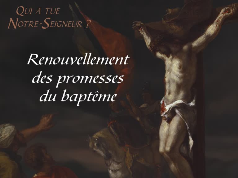 Renouvellement des promesses du baptême.