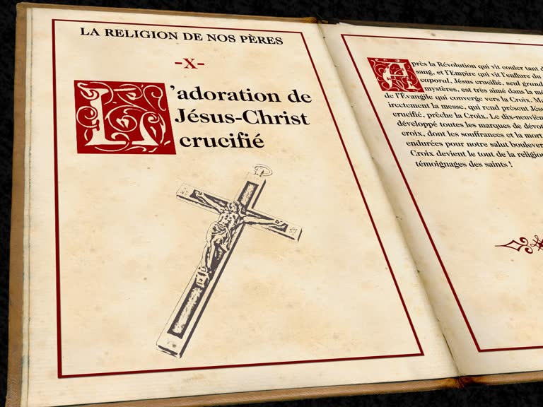 L’adoration de Jésus-Christ crucifié.