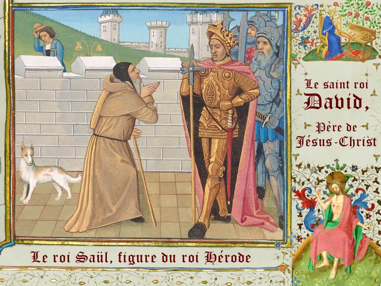 Le roi Saül, figure du roi Hérode.