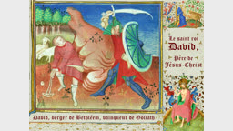 David, berger de Bethléem, vainqueur de Goliath.
