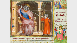 David errant, figure du Christ persécuté.