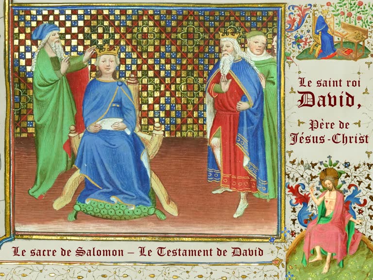 Le sacre de Salomon. Le Testament de David.