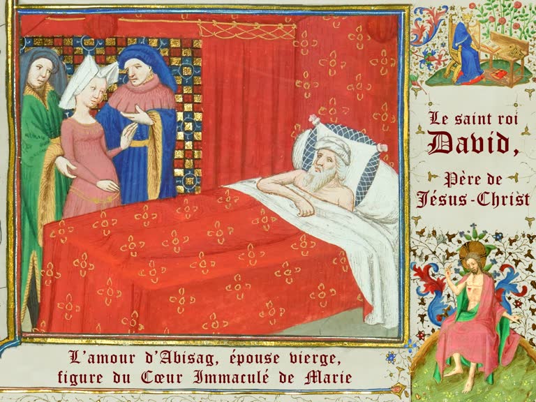 L’amour d’Abisag, épouse vierge, figure du Cœur Immaculé de Marie.