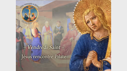 Jésus rencontre Pilate.