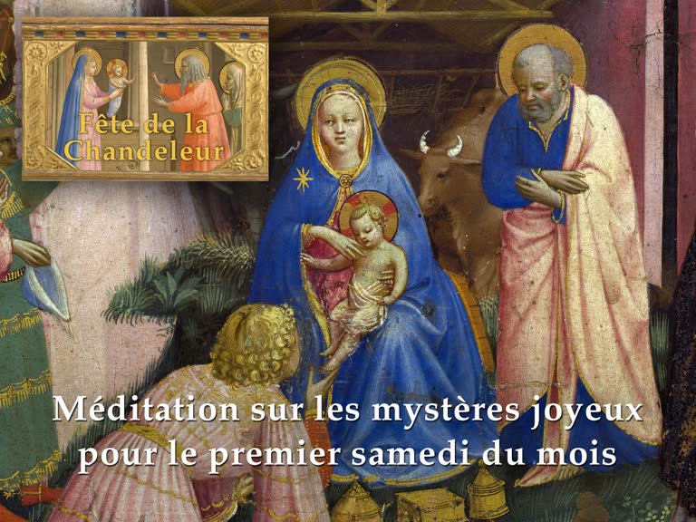 Méditation sur les mystères joyeux pour le premier samedi du mois.