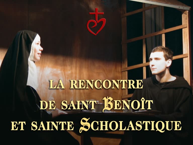 La rencontre de saint Benoît et sainte Scholastique